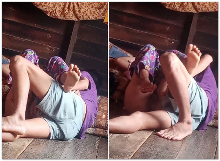 ခယ်မနဲ့ တိတ်တိတ်လေး ခိုးစားနေတဲ့ဘဲကို ချောင်းရိုက်